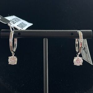14K White Gold & 1.45 Cts. Diamond Earrings